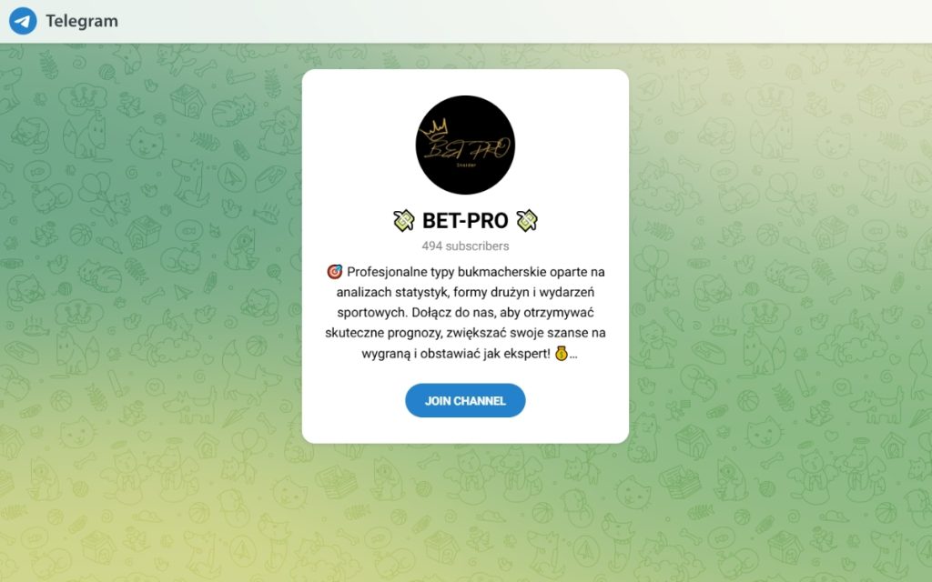 bet-pro-grupa-bukmacherska-na-telegramie bet-pro-grupa-bukmacherska-na-telegramie