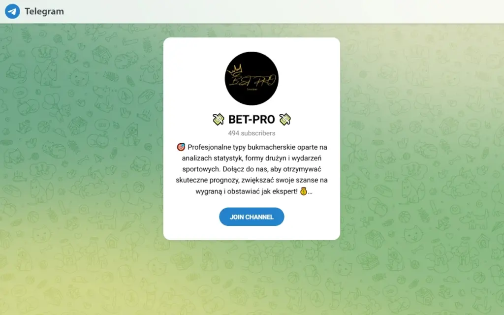bet-pro-grupa-bukmacherska-na-telegramie bet-pro-grupa-bukmacherska-na-telegramie