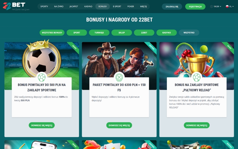 22bet-bukmacher-bonusy-promocje
